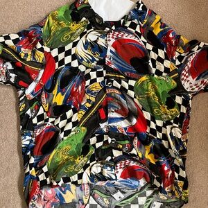 Vtg Racing Button-up Shirt